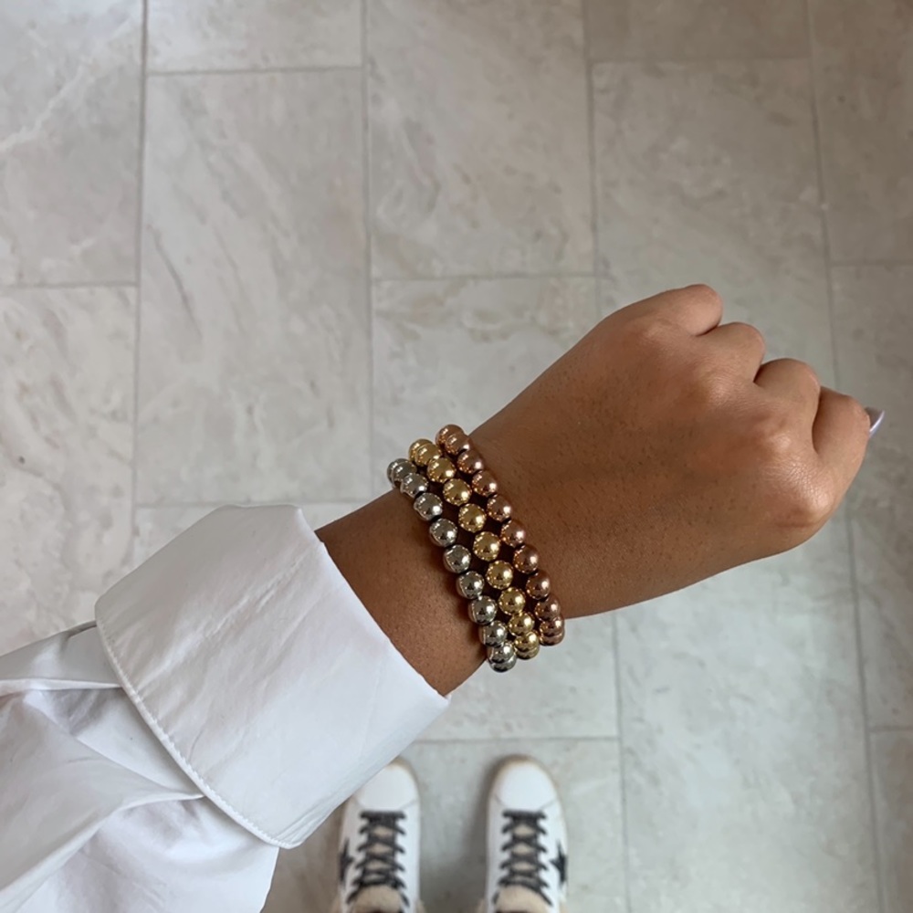 18k Gold Filled Beaded Bracelet